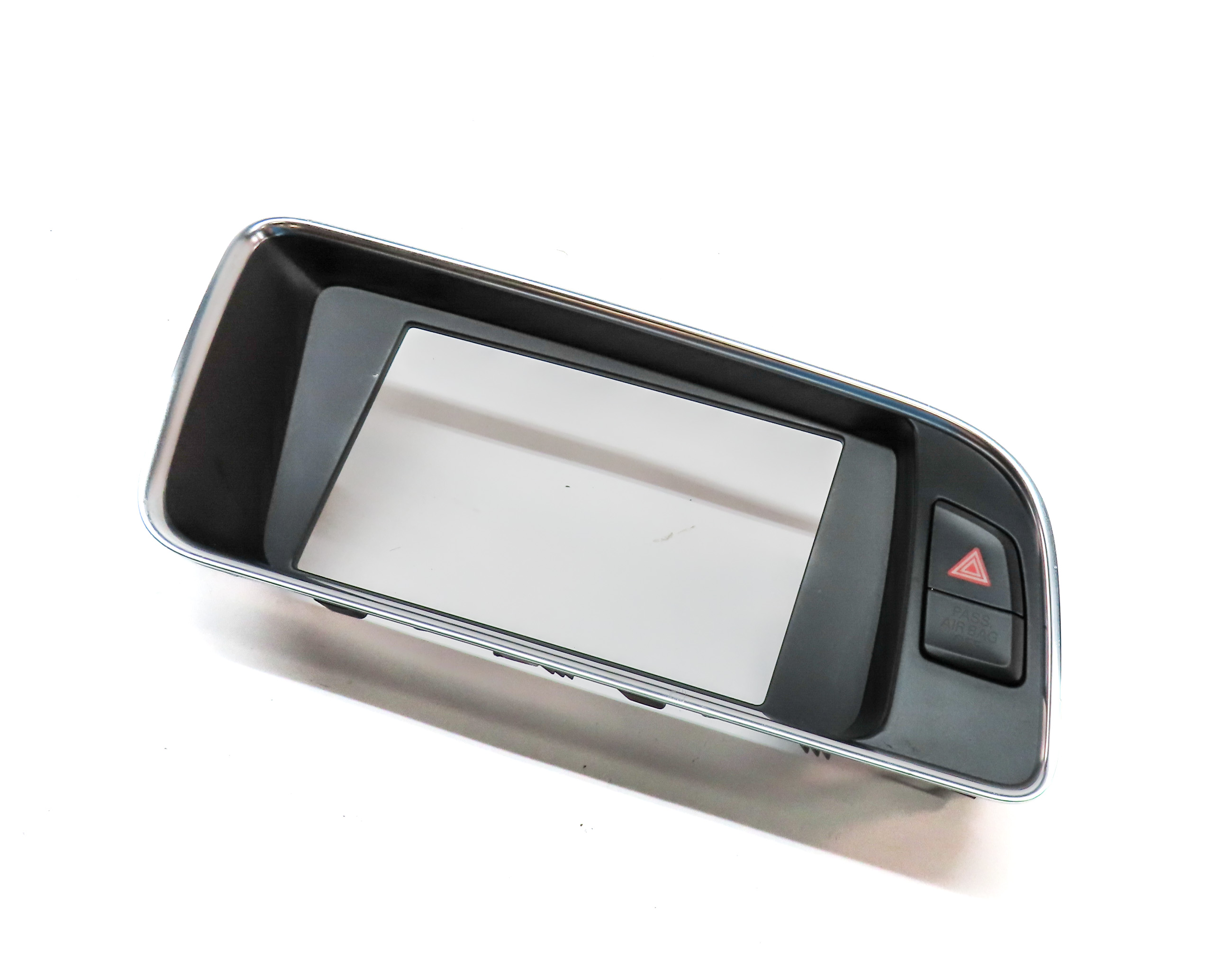 2013 AUDI Q5 (B8 8R) FRONT GPS INFORMATION DISPLAY SCREEN TRIM w/ SWITCHES — exact item pictured